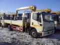 TigerV- бортовой грузовик FAW 4*2 мод CA1066P40K2E5A84 с КМУ XCMG 3.2т