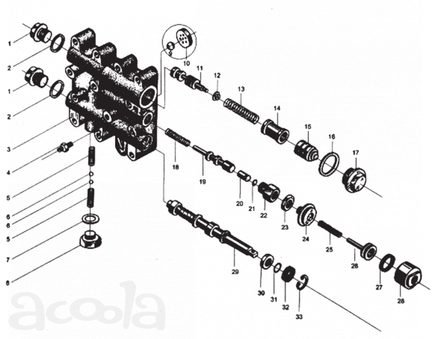 Схема трансмиссии 10 LW500F XCMG