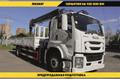 Бортовой автомобиль Isuzu Giga 4х2, 205 л. с, борт 6.5 м, c КМУ 5 т
